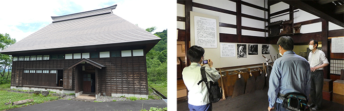 木地師関連民具の状態調査および能生白山神社宝物殿の環境調査の写真