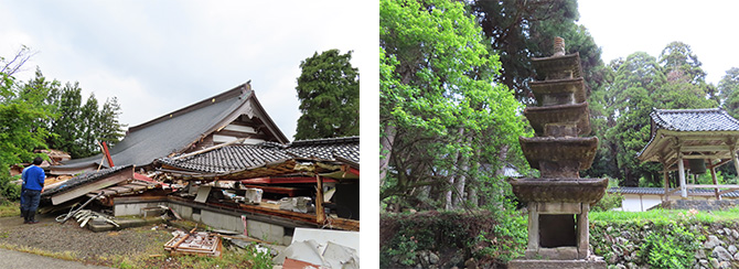穴水町の能登中居鋳物館および、能登半島地震で被災した文化財対応に関する調査