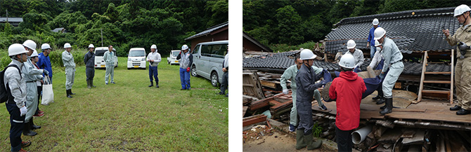 能登半島地震で被災した文化財の救出および、一時保管場所の環境整備