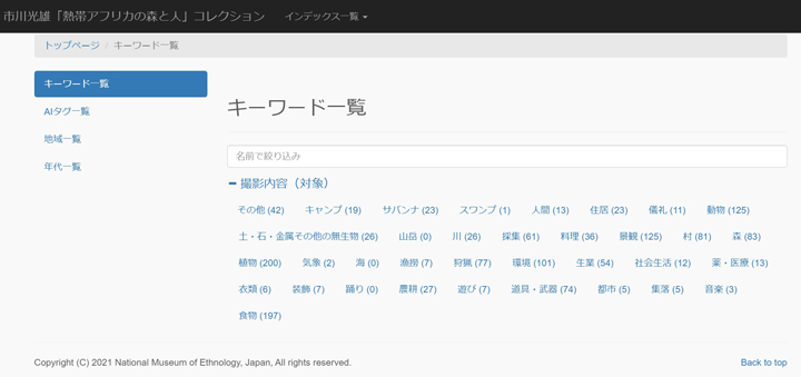 【資料】関係するみんぱくデータベースの概要